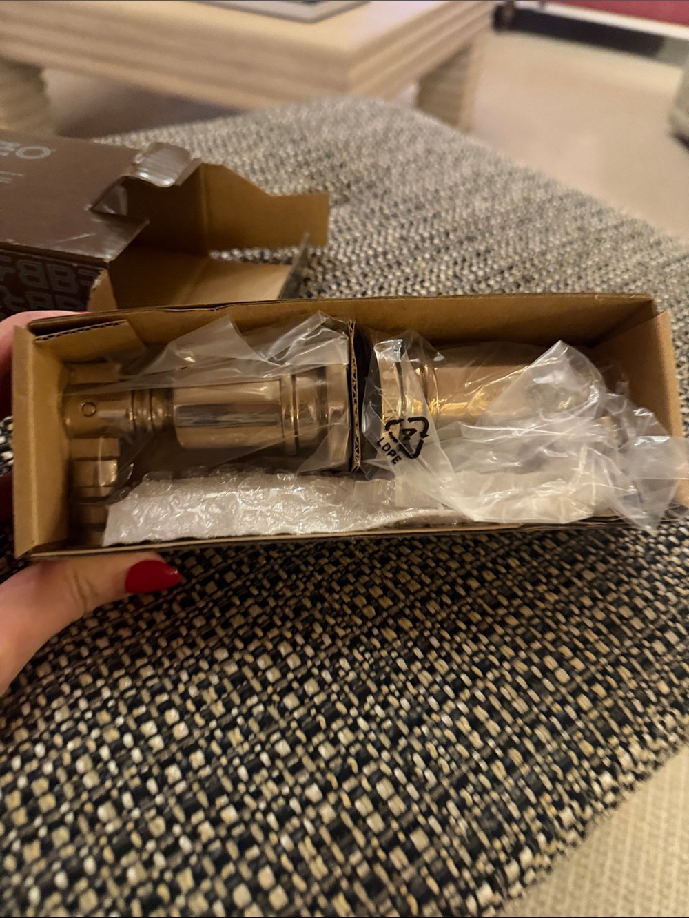 Brushed Brass Bath Accessory Valve - Single Pack